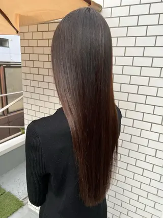 ロング パーマ 【髪質改善/縮毛矯正 /カラー】ホサカのヘアスタイル
