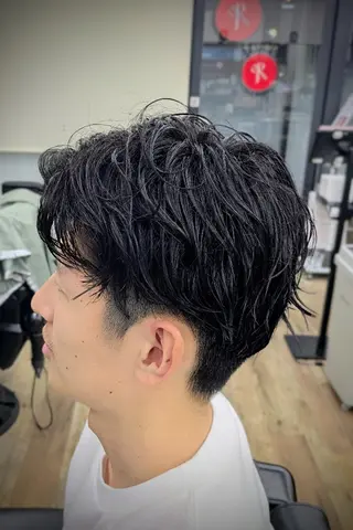 ショート パーマ 理容プラージュ燕三条 福井のヘアスタイル
