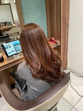 ミディアム カラー 🇰🇷韓国ヘア★ 副店長.쿠리타⭐︎のヘアスタイル