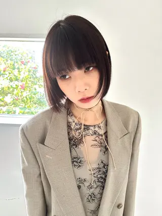 ショート パーマ /レイヤー 榛地渉馬 /矢場町のヘアスタイル