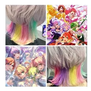 ショート カラー TSUNO🦖 派手髪/オタク美容師のヘアスタイル