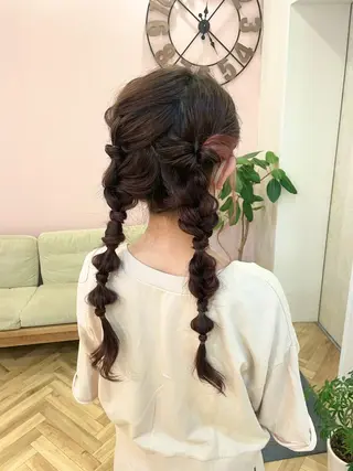 ロング ヘアアレンジ ダブルカラー/ レイヤー🍒齋藤 澪のヘアスタイル