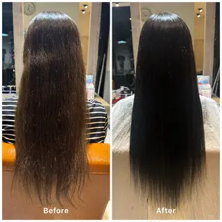 ロング カラー 艶髪×透明感カラー ののかのヘアスタイル