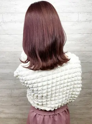 セミロング カラー 小池 穂果/ 府中のヘアスタイル