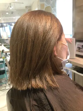 ミディアム カラー 池田 美紀のヘアスタイル