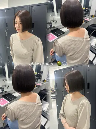 ミディアム カラー カラーモデル募集中 /新潟万代/かこ🩵のヘアスタイル
