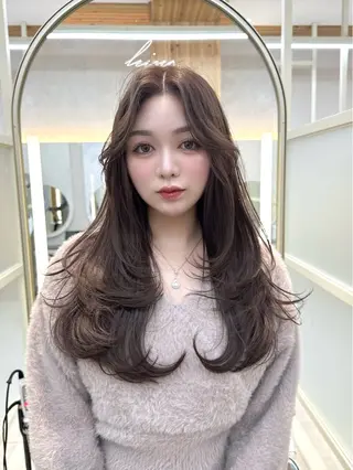 ロング カラー 🇰🇷韓国風くびれ ヘア🇰🇷中村優大のヘアスタイル