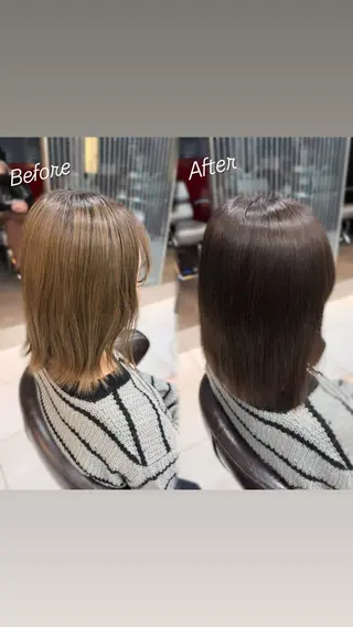 ミディアム ショートカット募集中 💜manaka💜のヘアスタイル