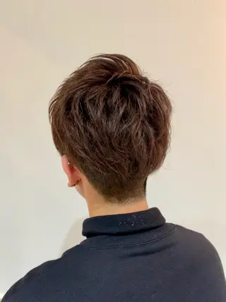 ショート カラー メンズ 新井啓介 宇都宮美容師のヘアスタイル