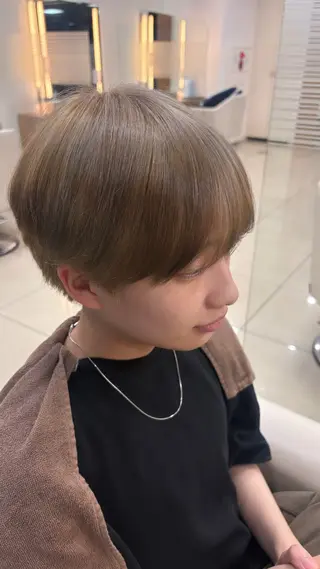 ショート カラー メンズ ツヤカラー/アレンジ /湘南/ハナメ‎🤍のヘアスタイル