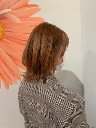 ミディアム カラー 韓国スタイル🇰🇷 annaのヘアスタイル