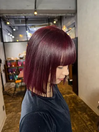 ミディアム カラー 透明感カラー/パーマ 🌀アオノのヘアスタイル