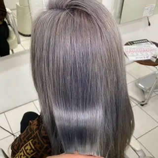 カラー ロング 縮毛矯正/ワンカラー モデル募集🫧羽夏のヘアスタイル