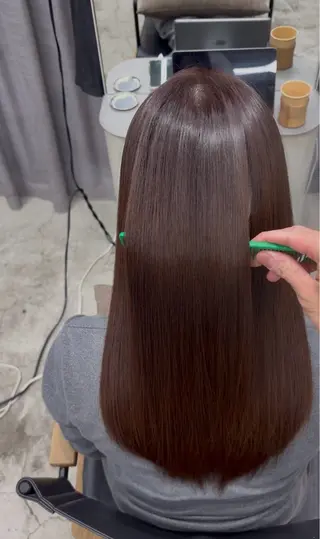 ロング 髪質改善ストレート/ 佐々木直輝のヘアスタイル