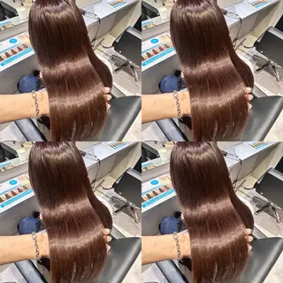ロング カラー 艶髪×透明感カラー もかのヘアスタイル