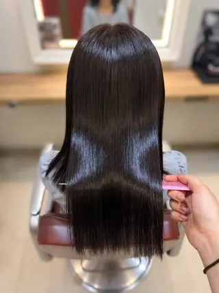 カラー 髪質改善🫧艶カラー ✨縮毛矯正🎀しゅりのヘアスタイル