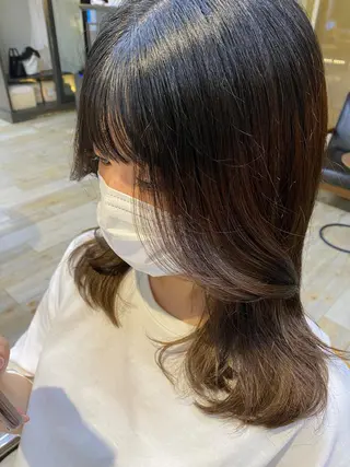 ミディアム デザインカラー/ kanae🌱のヘアスタイル