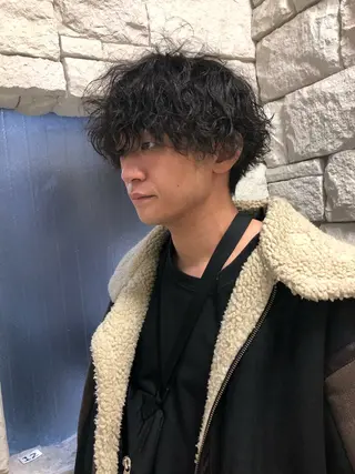 パーマ ヘアアレンジ メンズ メンズ特化✂️栗原 侑也のヘアスタイル