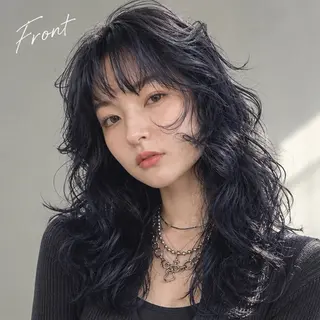 ロング カラー パーマ 菅原 大佑のヘアスタイル