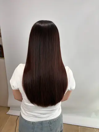 ロング 美髪縮毛矯正/ 髪質改善/艶髪/鎌倉のヘアスタイル