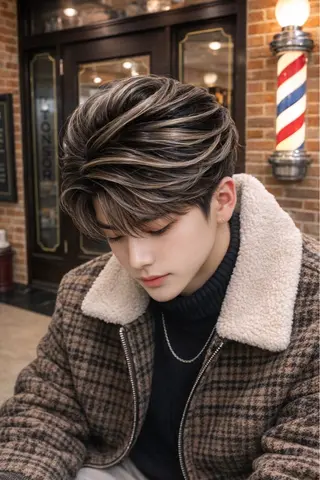 セミロング カラー ヘアアレンジ 菅原 大空のヘアスタイル