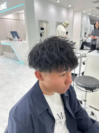 ショート パーマ メンズ 🐺韓国風メンズ特化 あさひ🐺のヘアスタイル