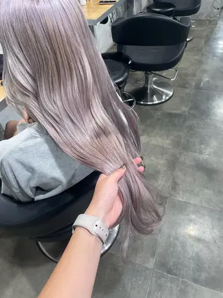 ロング カラー ハイトーン 横浜💞ミオのヘアスタイル