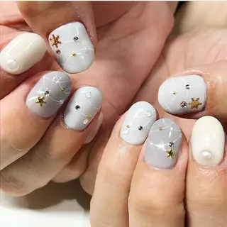 ネイル 渋谷／チップ長さ出し 👑アプレgel-xのネイルデザイン