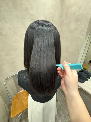 セミロング 🫧艶髪カラー・縮毛 矯正🫧koisoのヘアスタイル