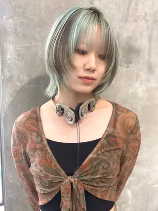 ミディアム カラー LUCK 本厚木店のヘアスタイル