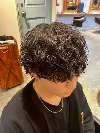 パーマ メンズ メンズカット パーマ特化 清士郎のヘアスタイル