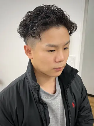 ショート カラー パーマ ヘアアレンジ メンズ 💎髪質改善特化💎 RUITOのヘアスタイル
