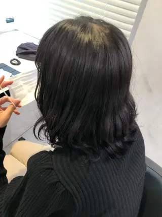 セミロング カラー ヘアアレンジ 透明感/艶髪/💖 トレンドスタイル💖のヘアスタイル
