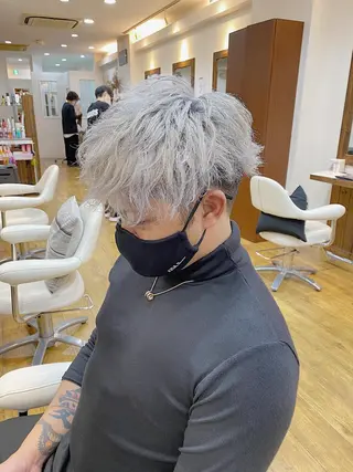 ショート カラー メンズ 原田 涼矢のヘアスタイル