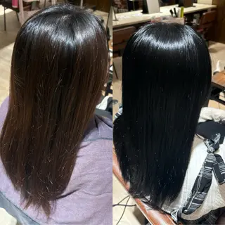 ロング 山本 忠臣のヘアスタイル