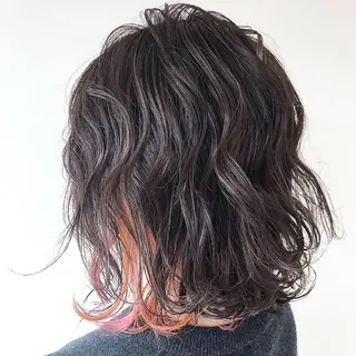 カラー ミディアム デザインカラー Lienのヘアスタイル