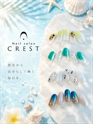 ネイル CREST(天王寺) 吉美 yoshimiのネイルデザイン