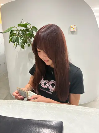 ロング 濵﨑 未桜のヘアスタイル