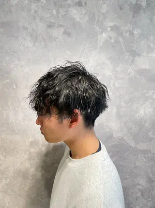 ショート パーマ メンズ SOiL 安藤優樹のヘアスタイル