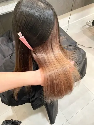 セミロング カラー 💝ブリーチ ショート/れい💝のヘアスタイル