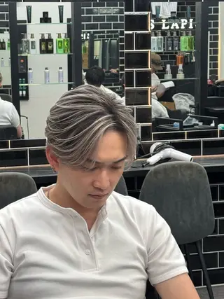 ショート カラー メンズ 【men's Lapis横浜】海人のヘアスタイル