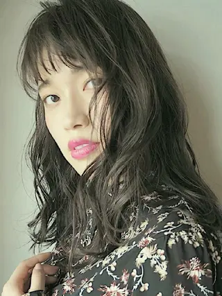セミロング パーマ ヘアアレンジ 【南越谷/新越谷】 Anne(諳 アン)のヘアスタイル