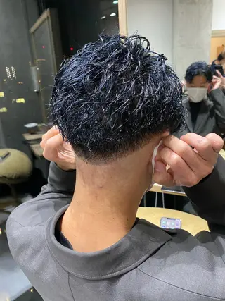 ミディアム カラー パーマ メンズ 似合う髪型見つけます AYAKAのヘアスタイル