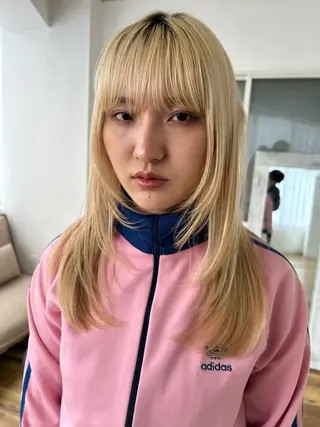 ミディアム メンズ清潔感のプロ 💈メンズパーマ藤田のヘアスタイル