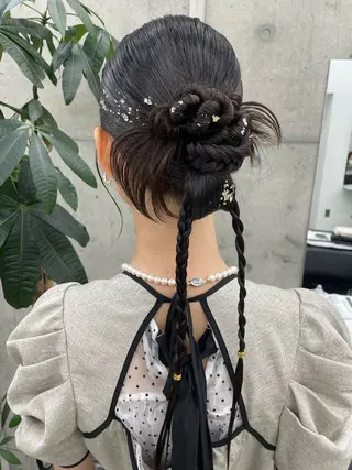 ロング 手島 カミラのヘアスタイル
