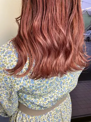 ミディアム カラー ブリーチカラー🫧 森　凪沙のヘアスタイル