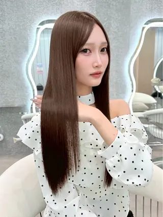 ロング ヘアアレンジ 大宮‎縮毛矯正🩵 レイヤー　佐藤和のヘアスタイル