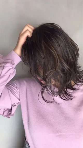 ミディアム カラー BROCANTE立川 karasawa.nのヘアスタイル