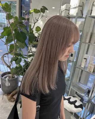 セミロング カラー ブリーチなしダブルカ ラー/経堂/経堂🌱のヘアスタイル