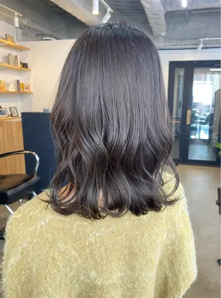 ミディアム カラー 暖色系特化さくら /福岡天神/レイヤーのヘアスタイル